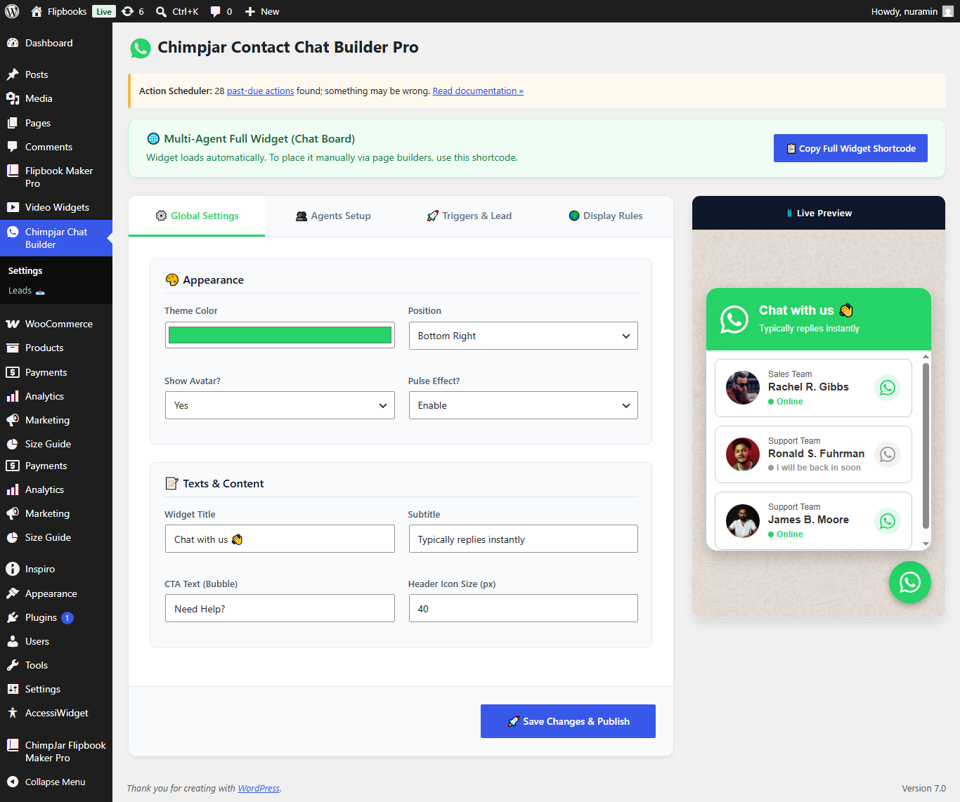 Chimpjar Admin Panel