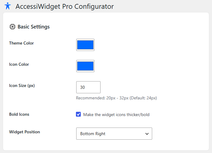 Chimpjar AccessiWidget - WordPress Web Accessibility Plugin